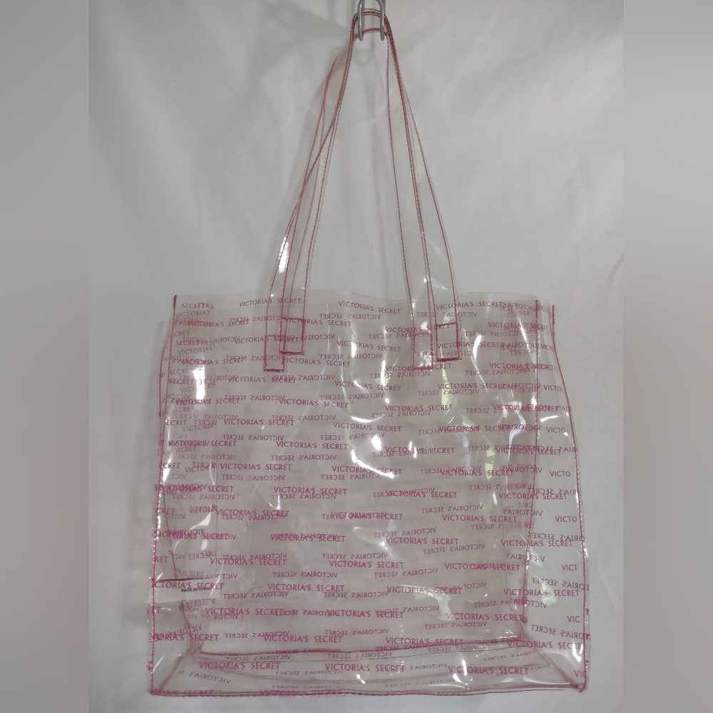 RARE VINTAGE VICTORIA'S SECRET Clear Jelly Shoulder Tote Bag